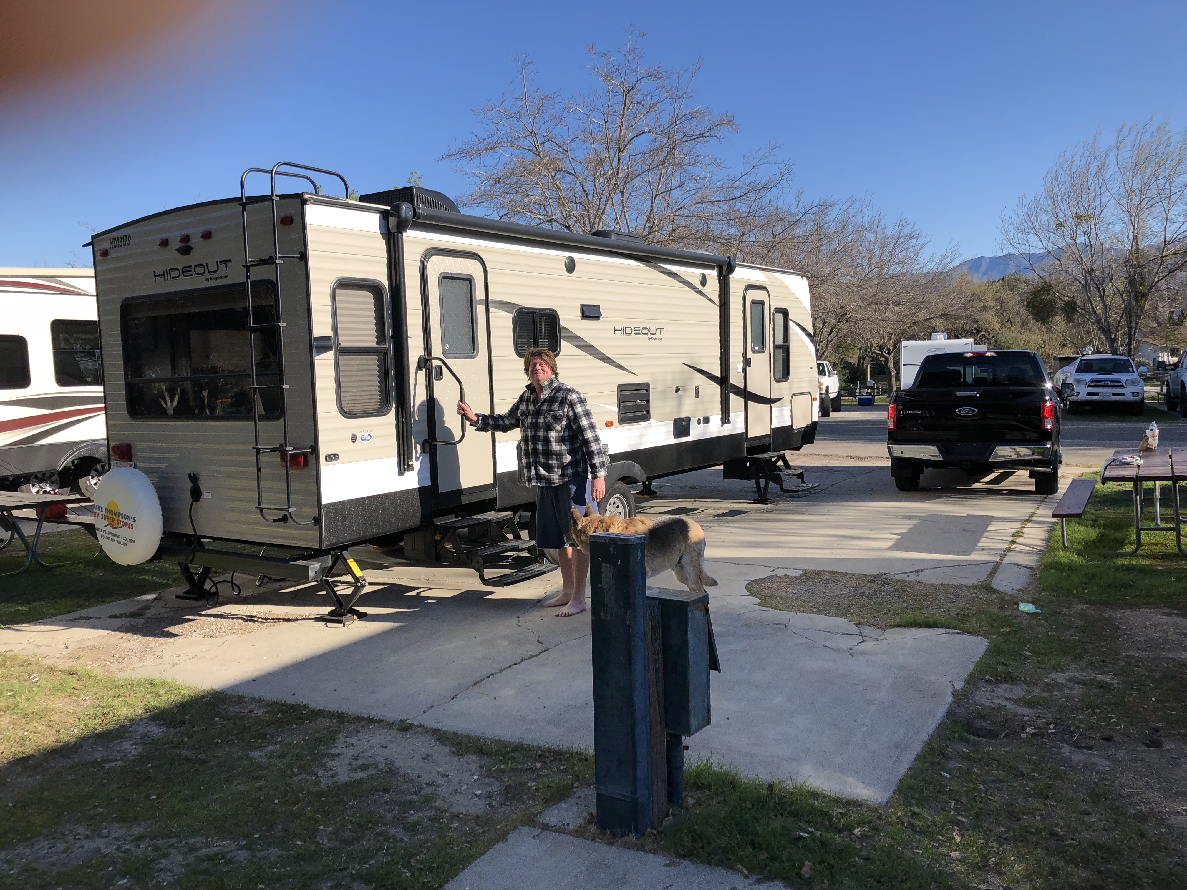camping at Lake Cachuma